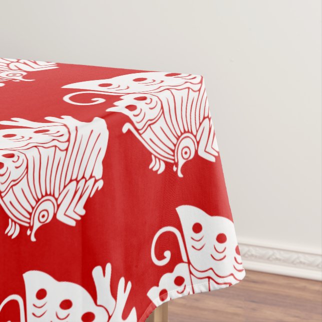 Mantel Diseño de Kamon japonés con mariposa asiática (In Situ)