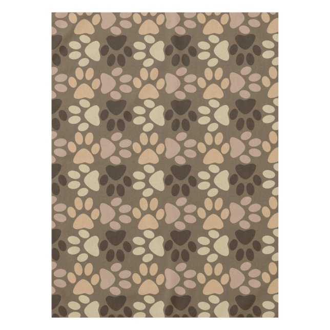 Mantel Diseño de la impresión de la pata (Anverso)