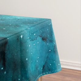 Mantel Diseño de la serie Galaxia Verde Azulado 7
