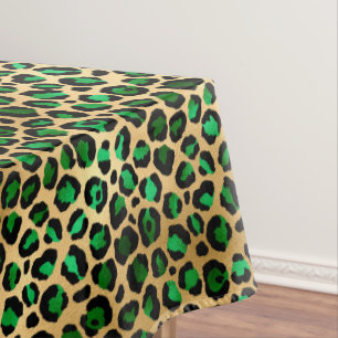 Mantel Diseño de la serie Safari Esmeralda y Oro 8