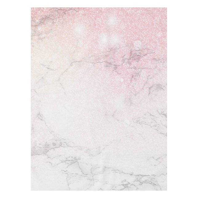 Mantel Diseño de mármol purpurina (Anverso)