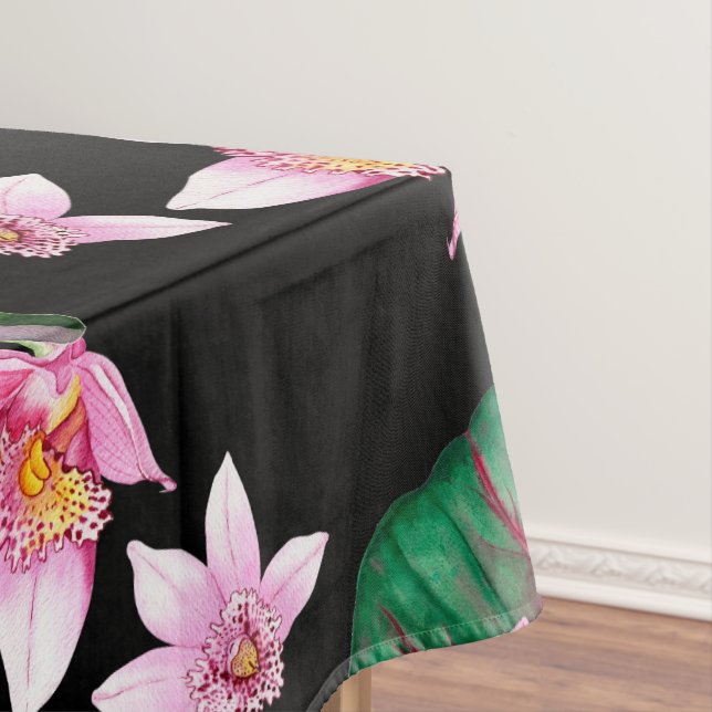 Mantel Diseño de orquídeas en acuarela 27 (In Situ)