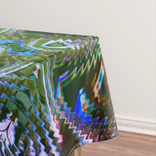 Mantel "diseño de palo" raro formado por zigzag (In Situ)