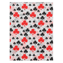 Diseño de patrón abstracto del club Clover rojo ne