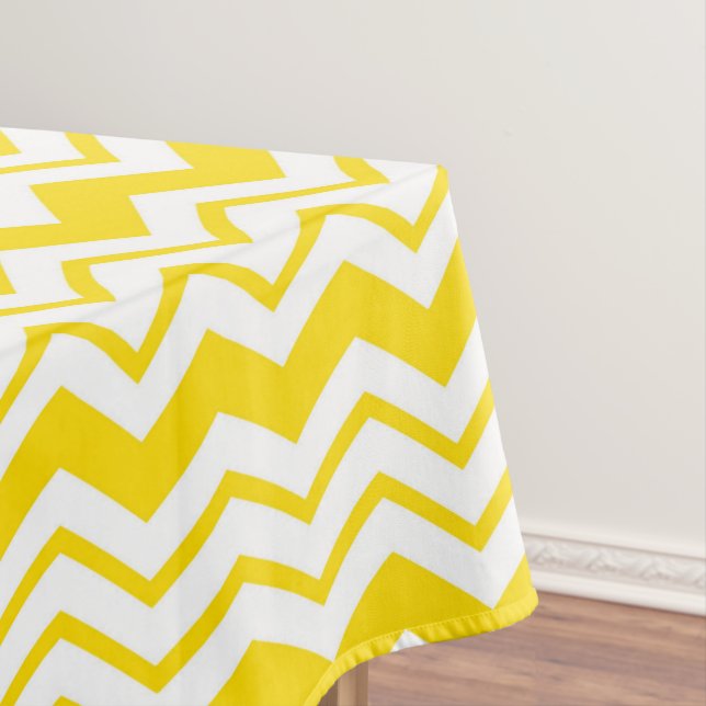 Mantel Diseño de patrón en zigzag de Chevron blanco amari (In Situ)