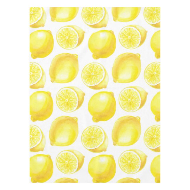 Mantel Diseño de patrones de lemones (Anverso)