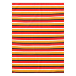 Mantel Diseño de patrones de rayas de Naranja rojo