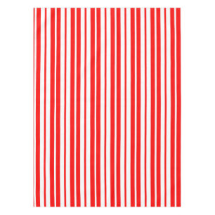 Mantel Diseño de patrones de rayas verticales rojas y bla
