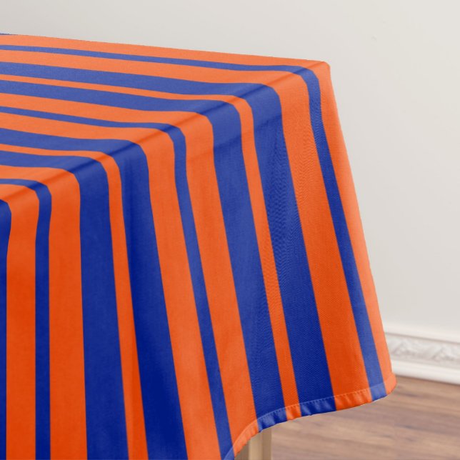 Mantel Diseño de rayas de estilo azul naranja (Subido por el creador)