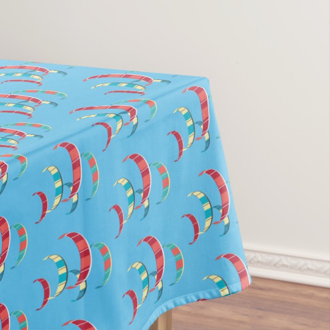 Mantel Diseño de surfistas de cometas azules (In Situ)