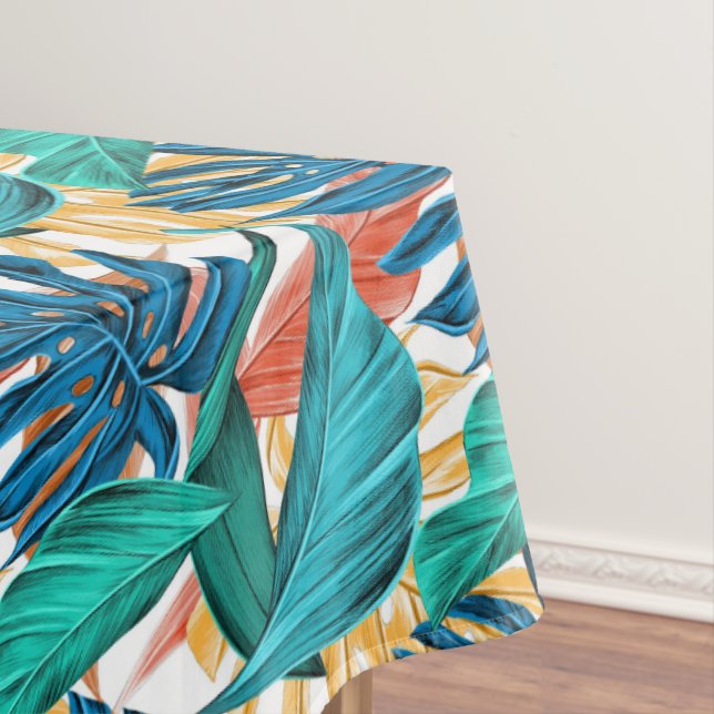 Mantel Diseño del paraíso de hojas tropicales para el est (In Situ)
