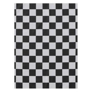 Mantel Diseño del patrón Ash Gray Gray Checker