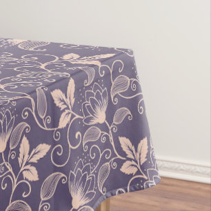 Mantel Diseño floral vintage con enredaderas ondulantes