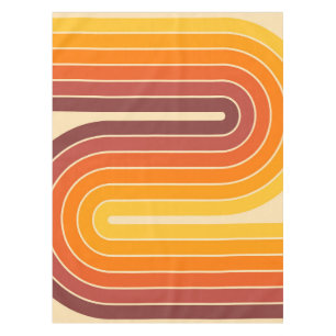 Mantel Diseño geométrico de estilo retro vintage de los a