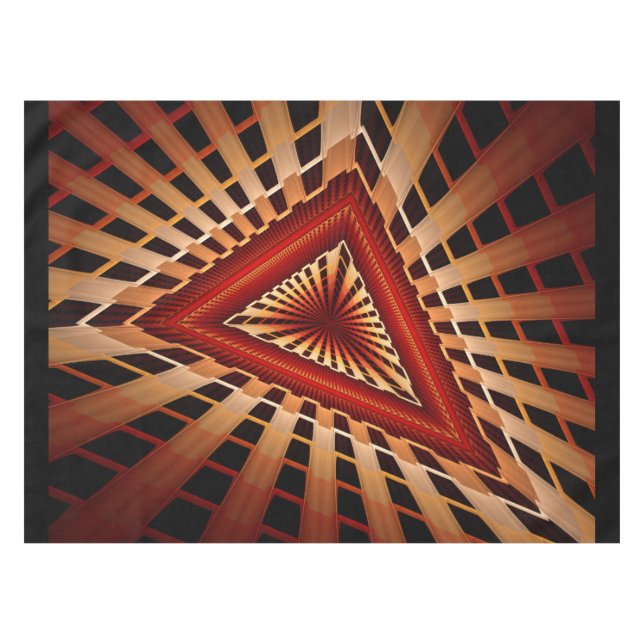 Mantel Diseño gráfico fractal moderno de 3D Fantasy Netwo (Frente (Horizontal))