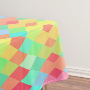 Mantel Diseño mínimo del patrón de formas geométricas col