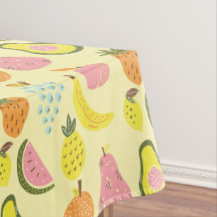 Mantel Diseño moderno y luminoso de frutas tropicales
