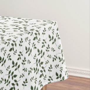 Mantel Diseño verde blanco