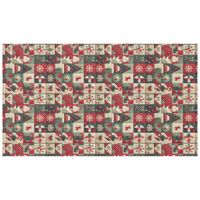 Mantel Diseños de Navidad acolchados (Frente (Horizontal))