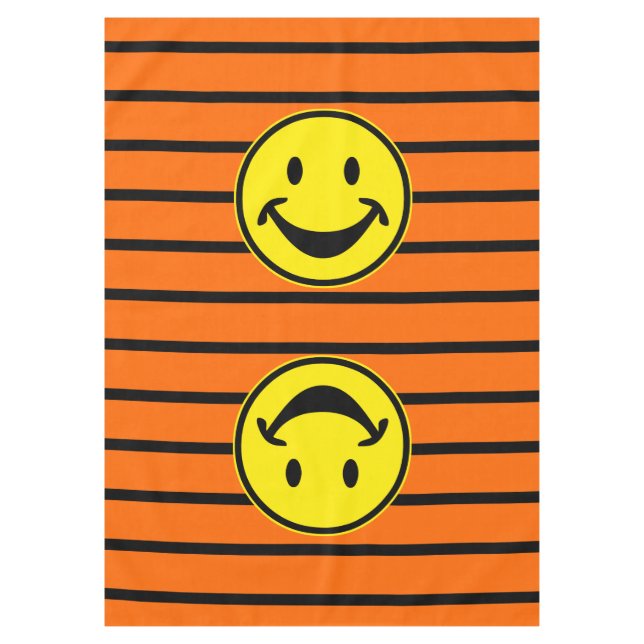 Mantel Divertido amarillo y rayas + tu trasero. y idea (Anverso)