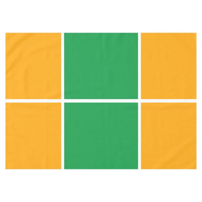 Mantel Divertido Kelly Green Golden Yellow Windowpano Str (Frente (Horizontal))