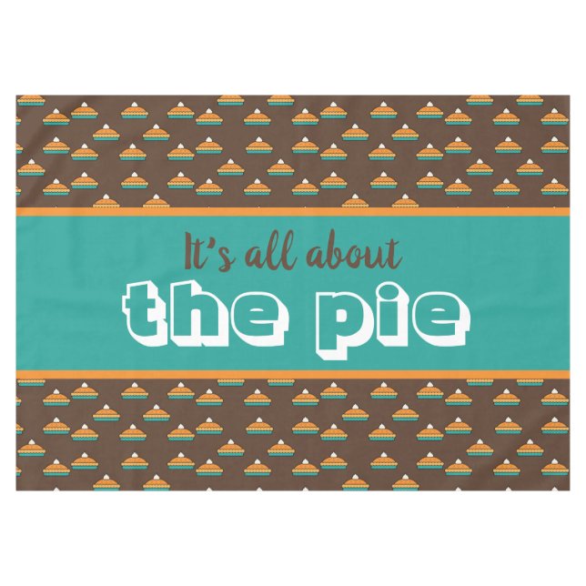 Mantel Divertido paseo de calabaza de Acción de Gracias (Frente (Horizontal))