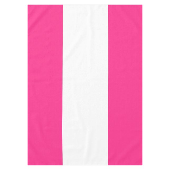 Mantel Divertido Sporty Bright Candy Rosa White Wide Stri (Anverso)