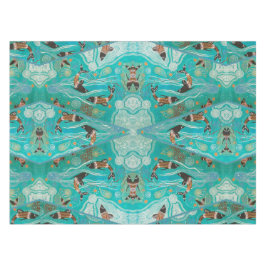Mantel Dolphin Dreaming Aboriginal Art Tableclol