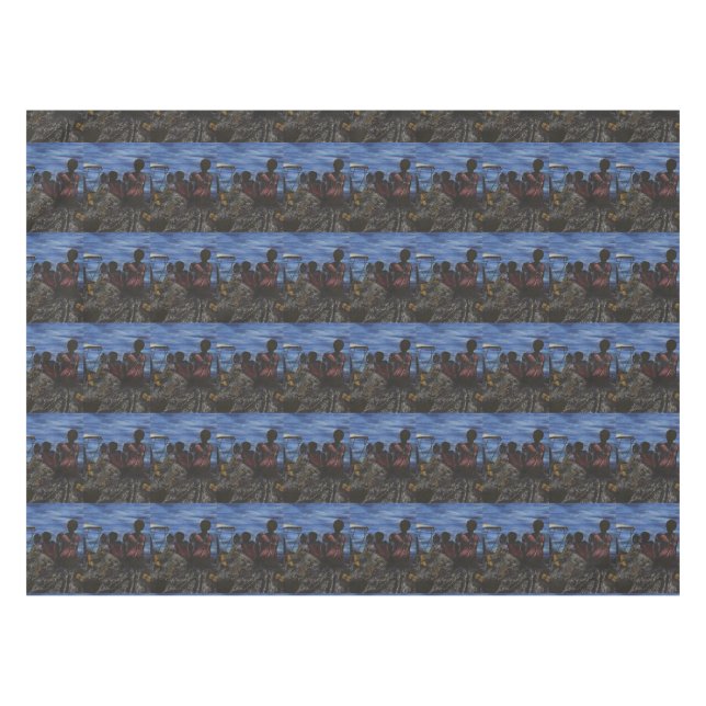 Mantel ¿Dónde está papá? Isla Harbour (Frente (Horizontal))