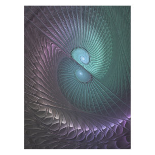 Mantel Dos espirales colorido arte fractal abstracto mode