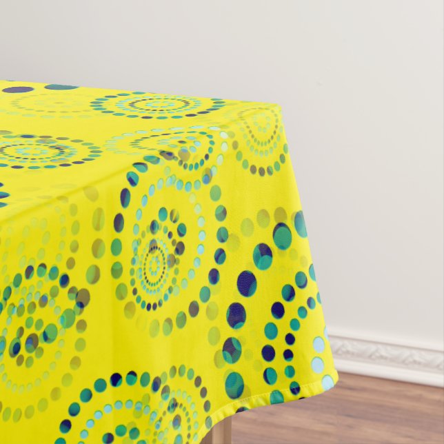 Mantel Dots Circle Power Flowers II + tu backgr. y idea (In Situ)