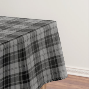 Mantel Douglas Vesitarium Tartain negro gris