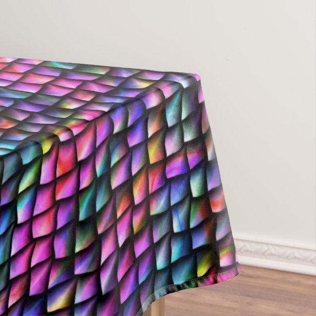 Mantel Dragón arcoiris Scales Tableclov (In Situ)