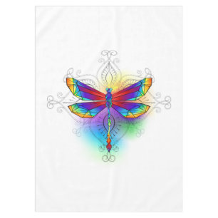 Mantel Dragón poligonal arcoiris