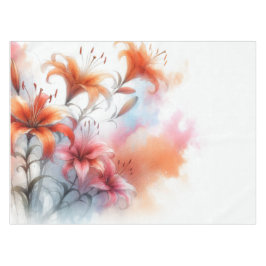 Mantel Dreamy Tiger Lily Watercolor