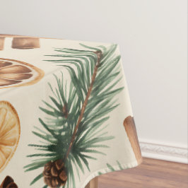 Mantel Dry Oranges Cinnamon Sticks Fir Branches