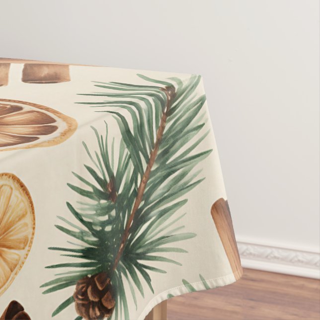 Mantel Dry Oranges Cinnamon Sticks Fir Branches (In Situ)