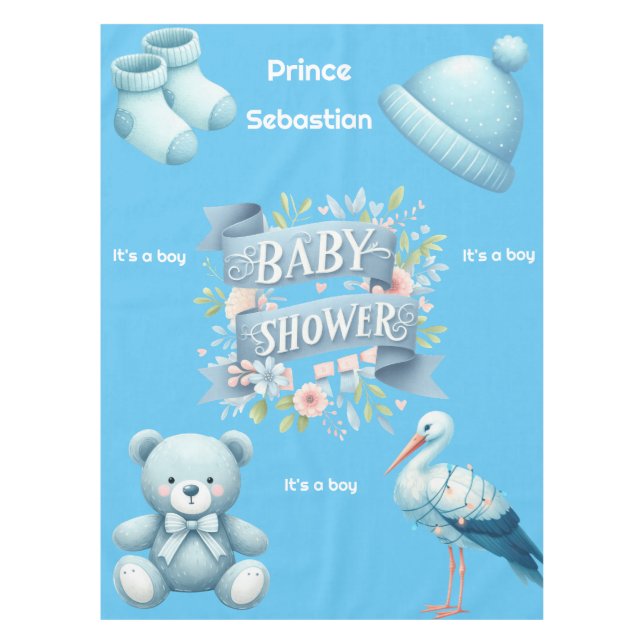 Mantel Ducha de bebé para niños (Anverso)