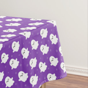 Mantel Dulce Patrón de Fantasma Morado – Diseño de Hallow
