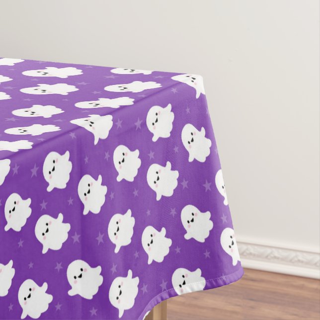 Mantel Dulce Patrón de Fantasma Morado – Diseño de Hallow (In Situ)