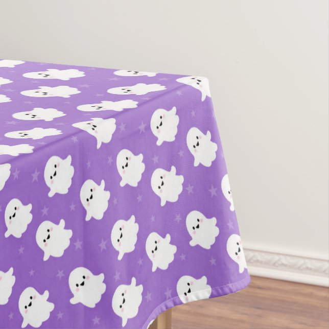 Mantel Dulce Patrón de Fantasma Morado – Diseño de Hallow (In Situ)
