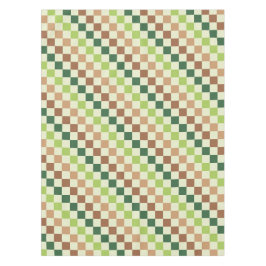 Mantel Earthy rainbow diagonal checkerboard pattern