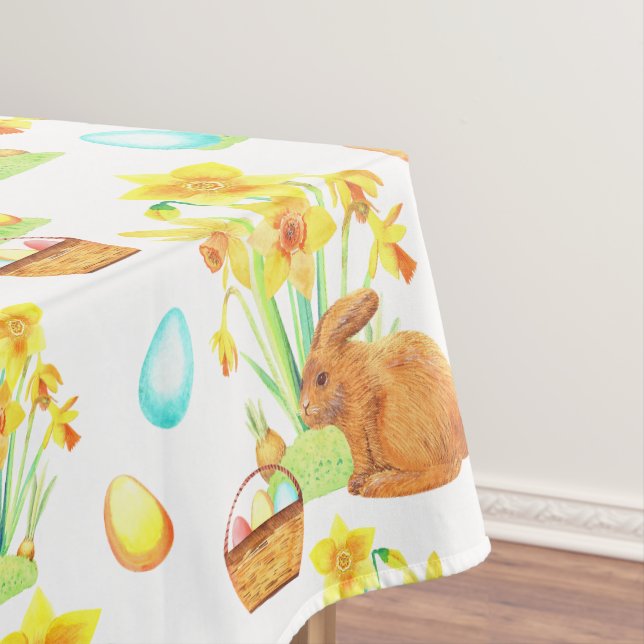 Mantel Easter Bunny Daffodils Spring (In Situ)