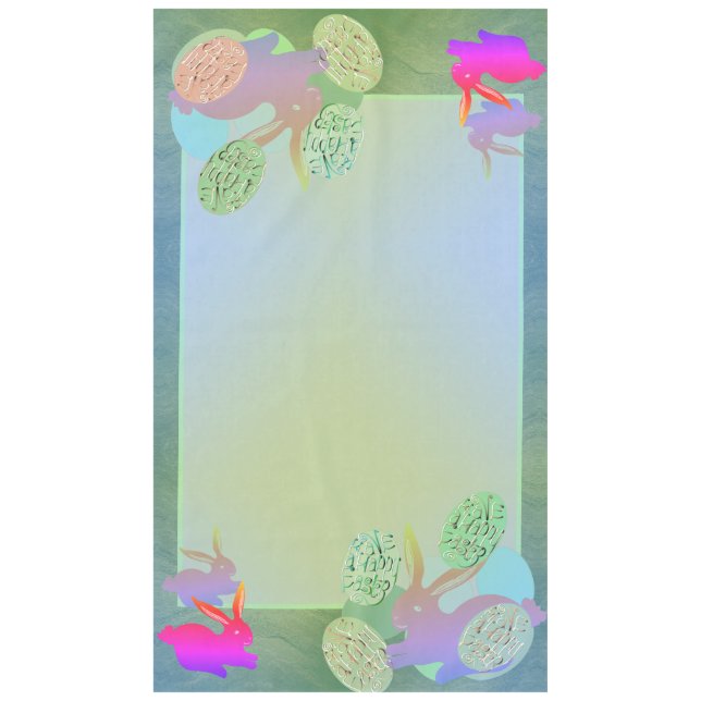 Mantel Easter Bunny & Eggs Tablecloth (Anverso)