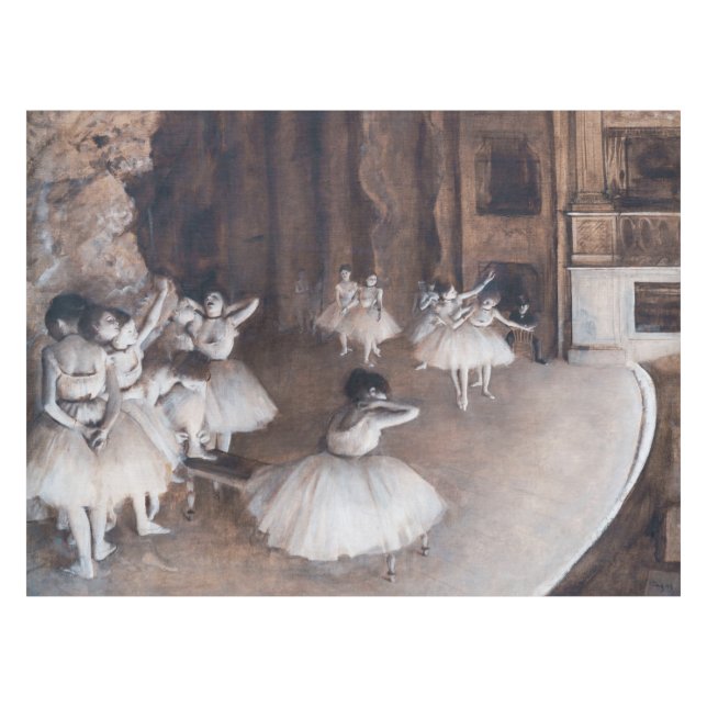 Mantel Edgar Degas - Ensayo de ballet sobre el escenario (Frente (Horizontal))