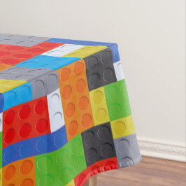 Mantel Edificio bloque rojo azul verde naranja comedor de