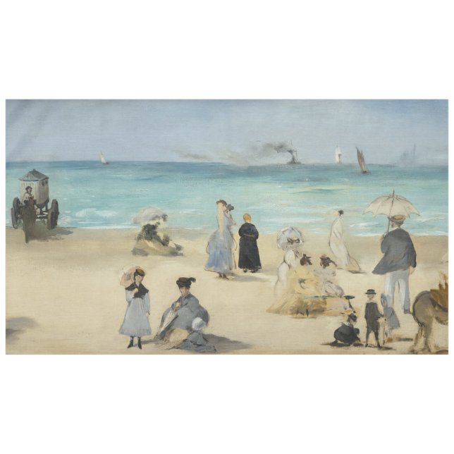 Mantel Edouard Manet - En la playa, Boulogne-sur-Mer (Frente (Horizontal))