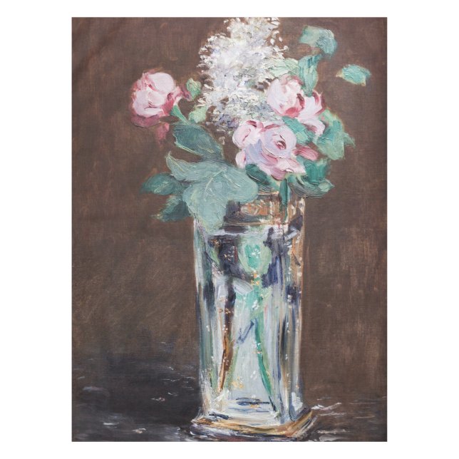 Mantel Edouard Manet - Flores en un jarrón de cristal (Anverso)