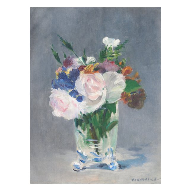 Mantel Edouard Manet - Flores en una bolsa de cristal (Anverso)