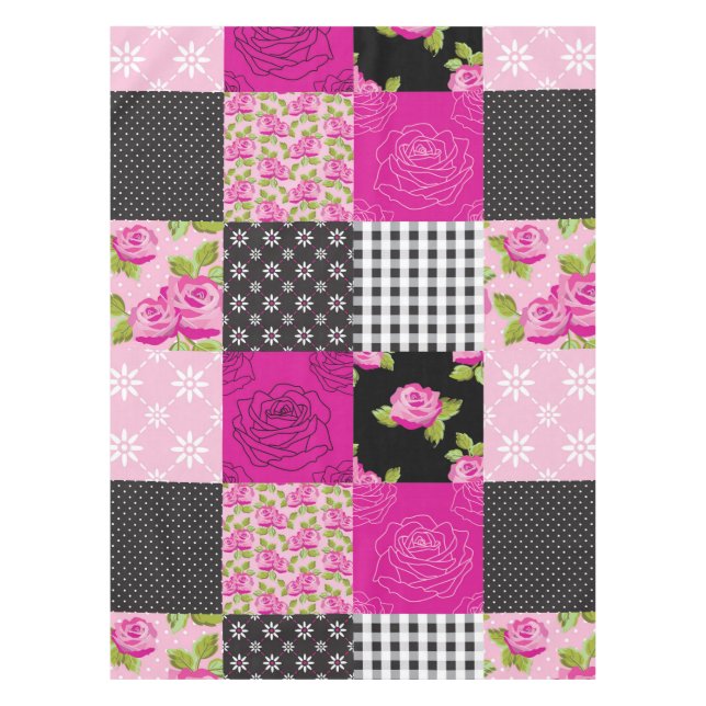 Mantel Edredón de remiendo hermoso del país (Anverso)